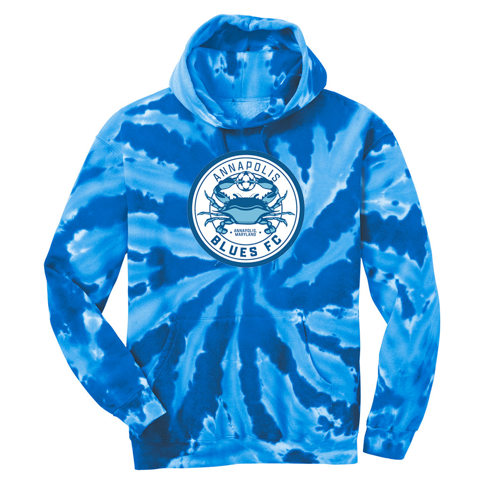 Annapolis Blues FC Adult Tie-Dye Pullover Hooded Sweatshirt