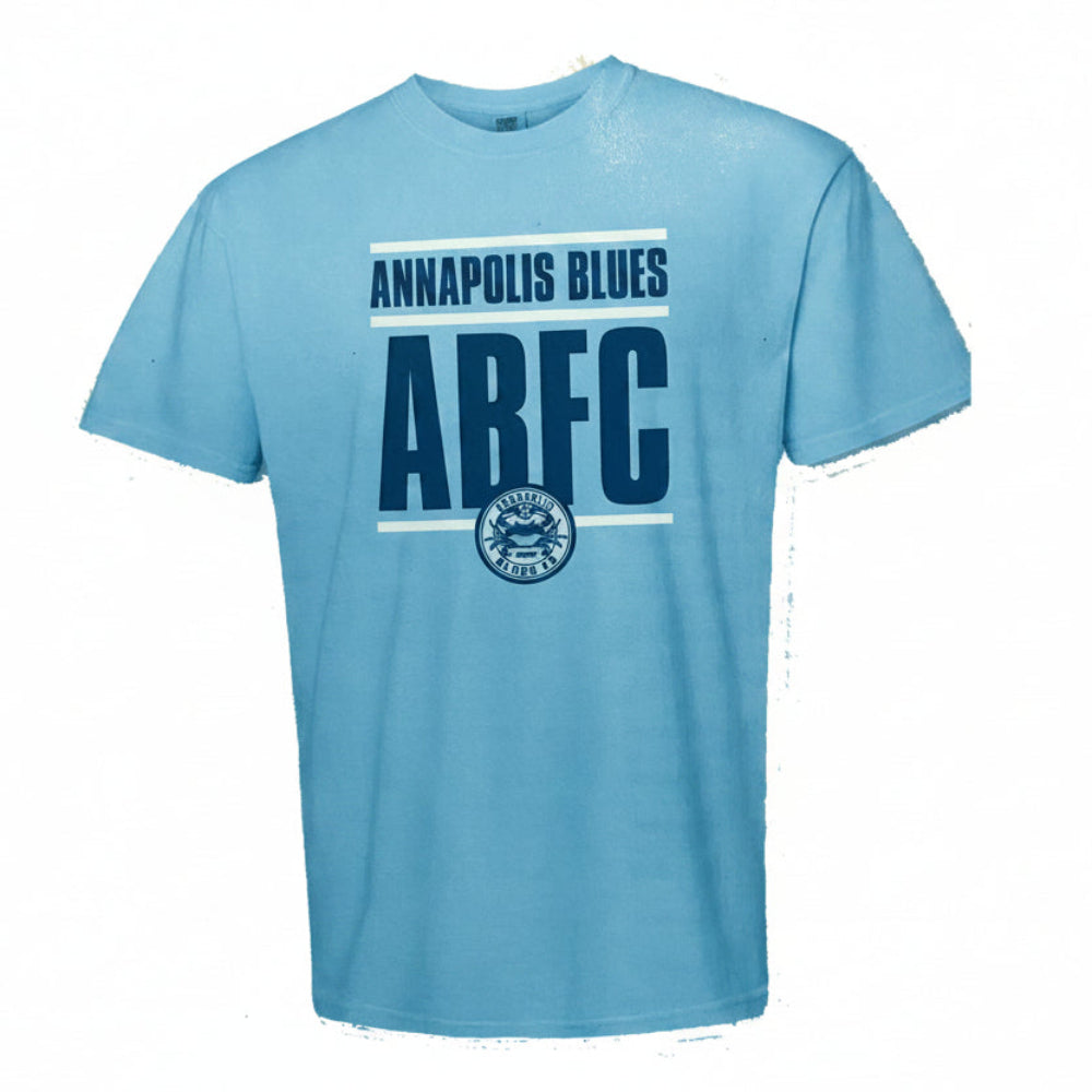 Annapolis Blues FC "ABFC" Comfort Colors Short Sleeve T-Shirt (Blue)
