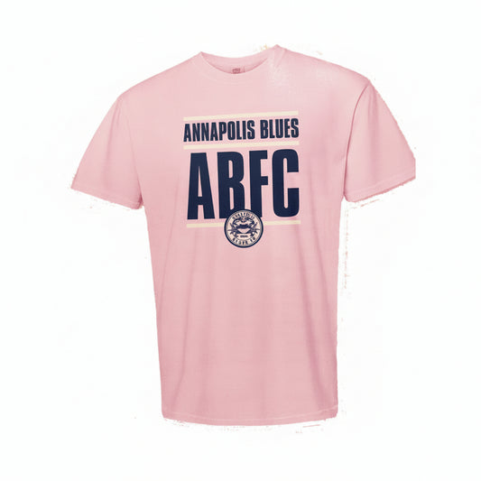 Annapolis Blues FC "ABFC" Comfort Colors Short Sleeve T-Shirt (Pink)