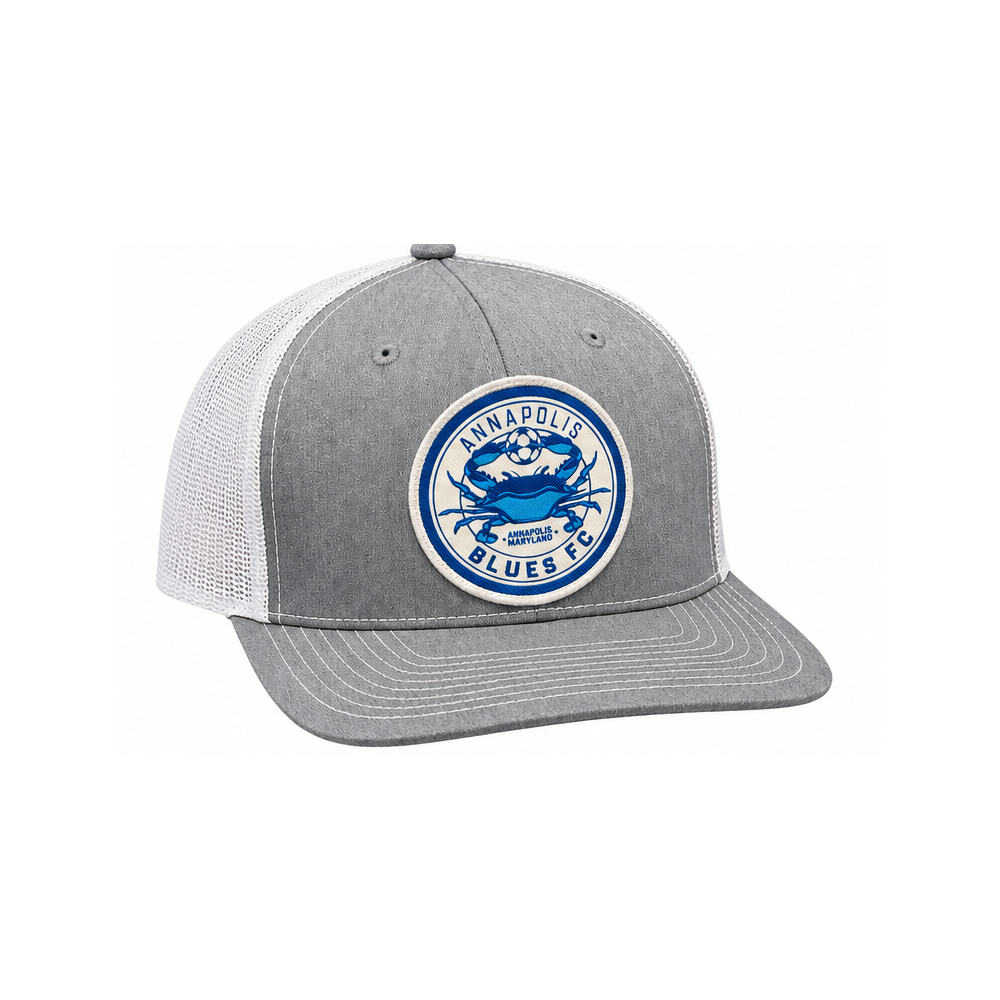 Annapolis Blues Patch Richardson 112 Trucker Hat (Grey)