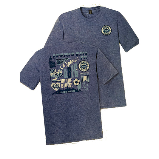 Annapolis Blues FC Locals Tri-Blend Adult Short Sleeve T-Shirt
