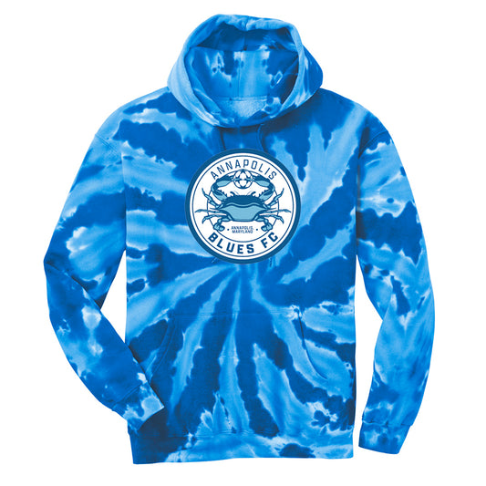 Annapolis Blues FC Adult Tie-Dye Pullover Hooded Sweatshirt