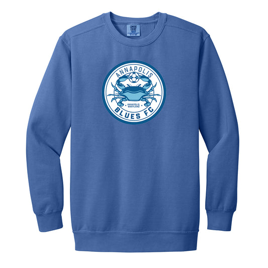 Annapolis Blues FC Comfort Colors® Ring Spun Crewneck Sweatshirt (Flo Blue)
