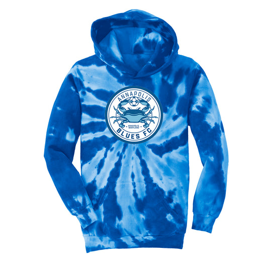 Annapolis Blues FC Youth Tie-Dye Pullover Hooded Sweatshirt